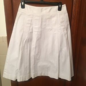Crisp white Brooks Brothers skirt